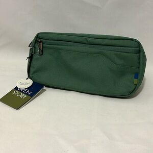 Open Story Anti-Theft RFID Over the Shoulder Travel Bag or Hip Pack - Green